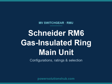 Schneider RM6 gas-insulated ring main unit — cover