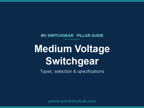 Medium voltage switchgear — metal-enclosed and metal-clad panels for MV distribution
