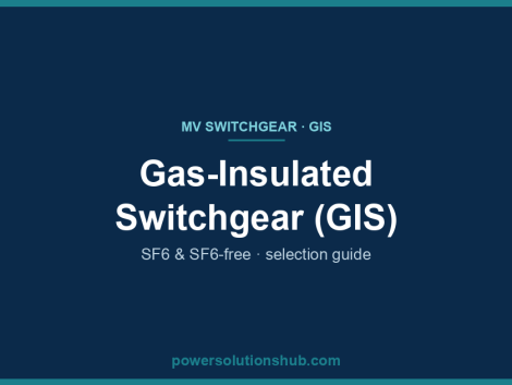 Gas-insulated medium-voltage switchgear — sealed-for-life SF6 panel for MV distribution