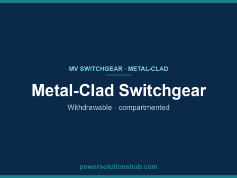 Metal-clad medium-voltage switchgear — withdrawable compartmented panels for primary distribution