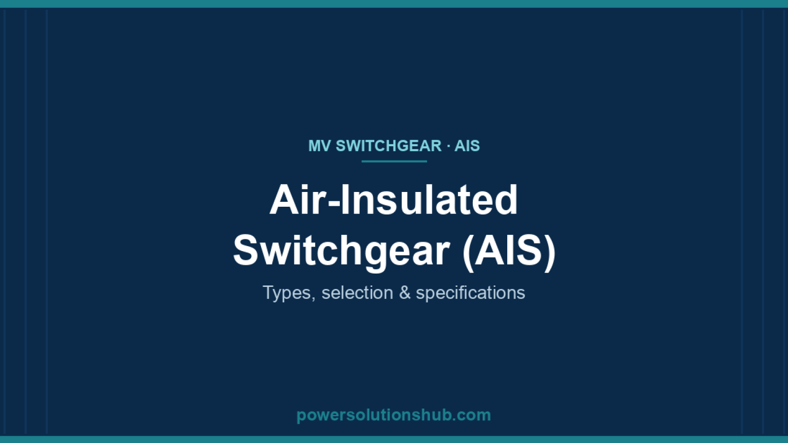 Air-insulated medium-voltage switchgear — panel line-up for MV distribution