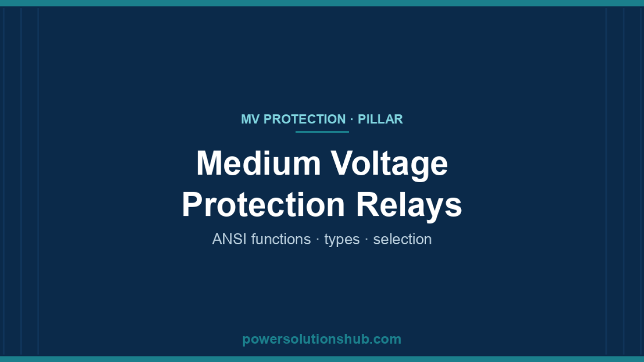 Medium voltage protection relay — numerical feeder protection with ANSI functions