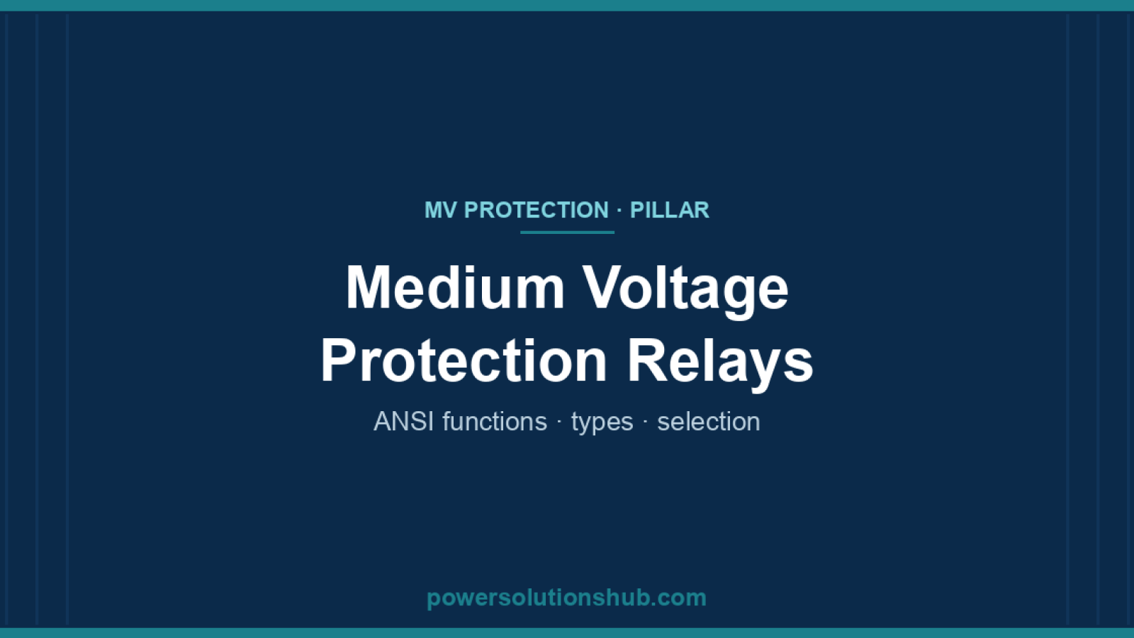 Medium voltage protection relay — numerical feeder protection with ANSI functions