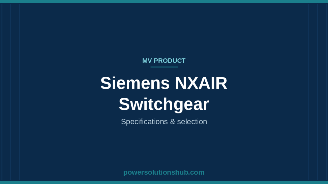 Siemens NXAIR Switchgear