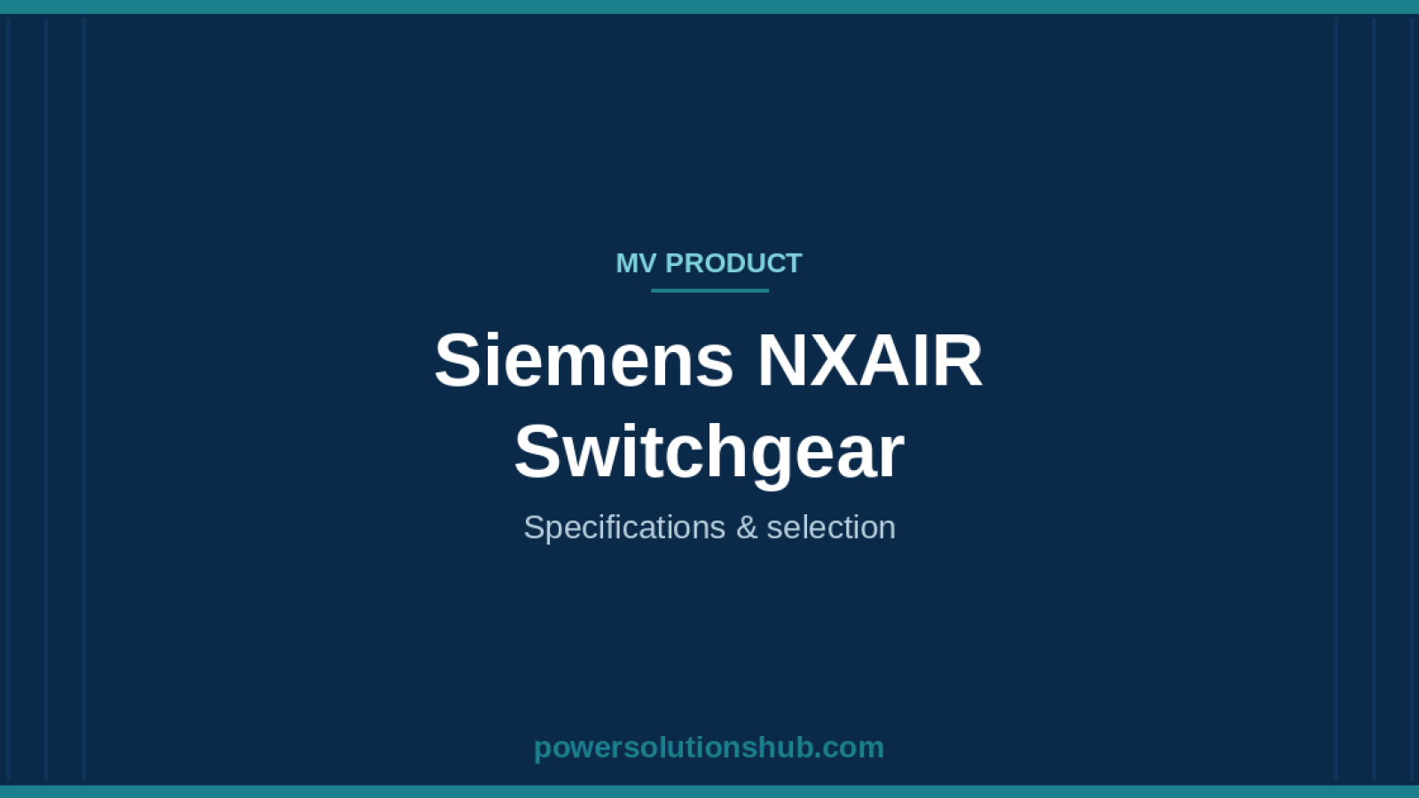 Siemens NXAIR Switchgear