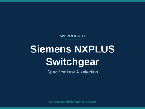 Siemens NXPLUS Switchgear