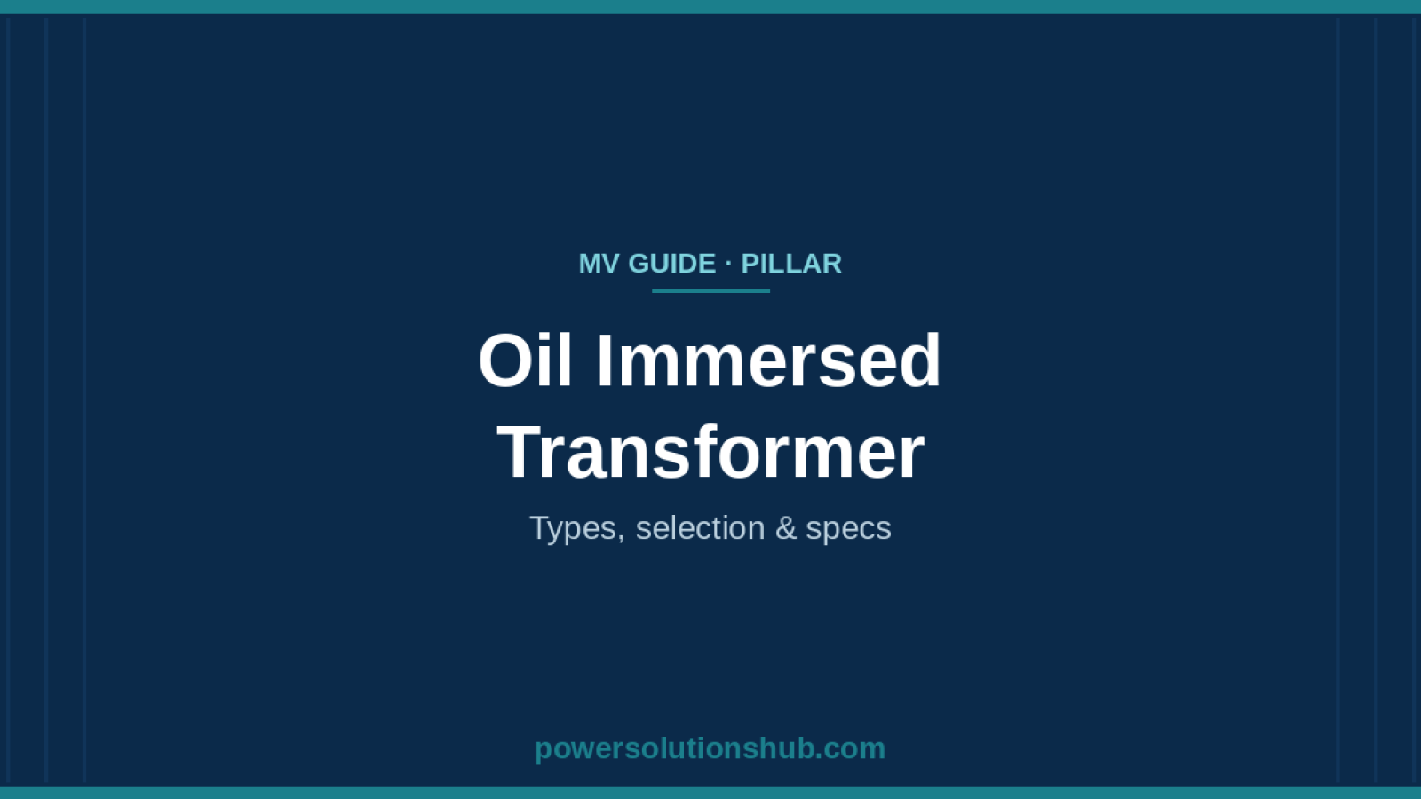 Oil Immersed Transformer