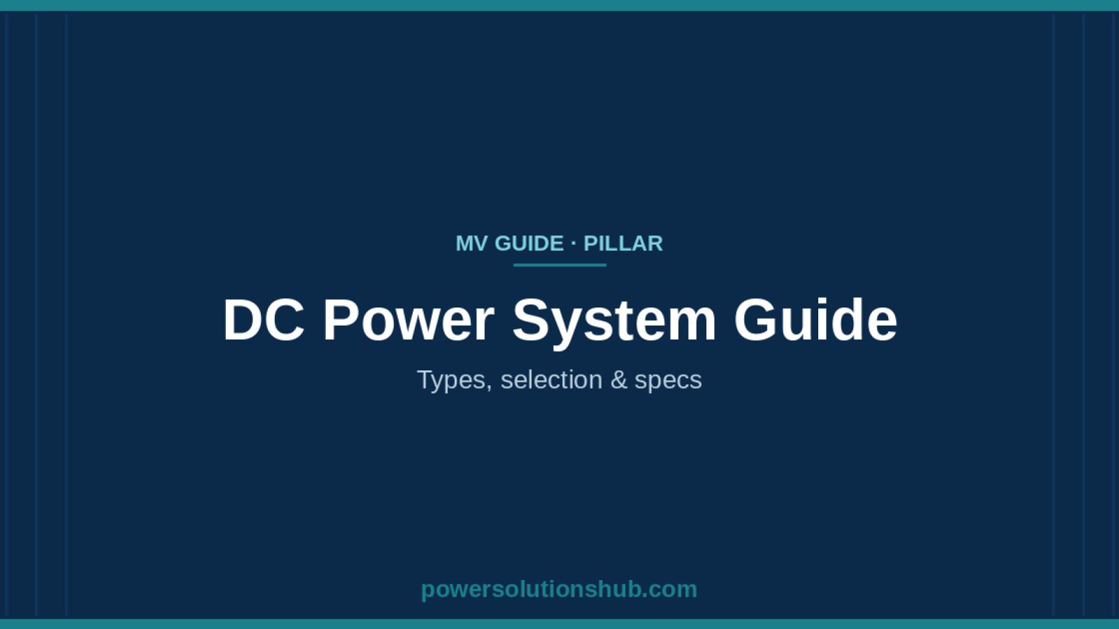 DC Power System Guide