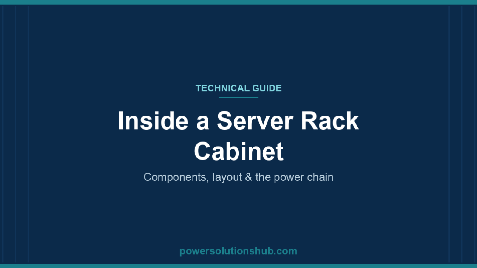 Inside a server rack cabinet — Power Solutions Hub technical guide
