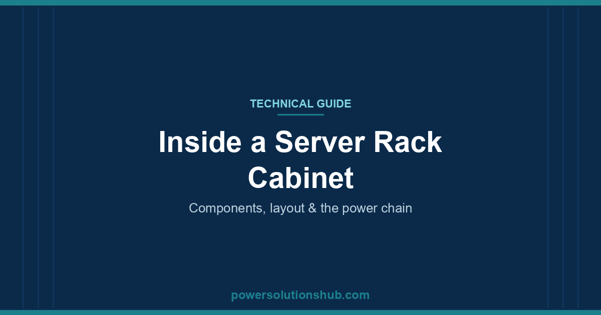 Inside a Server Rack Cabinet: Components, Layout and the Power Chain 7 Inside a server rack cabinet