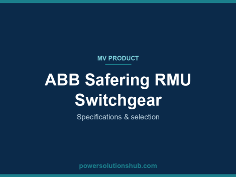 ABB Safering RMU Switchgear