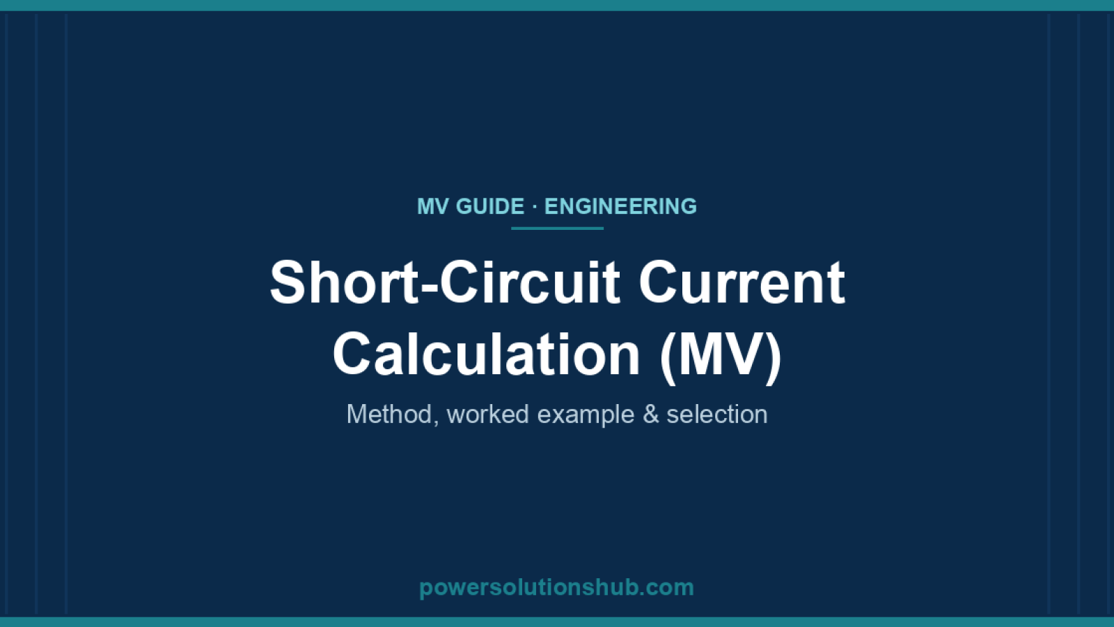Short-Circuit Current Calculation (MV)