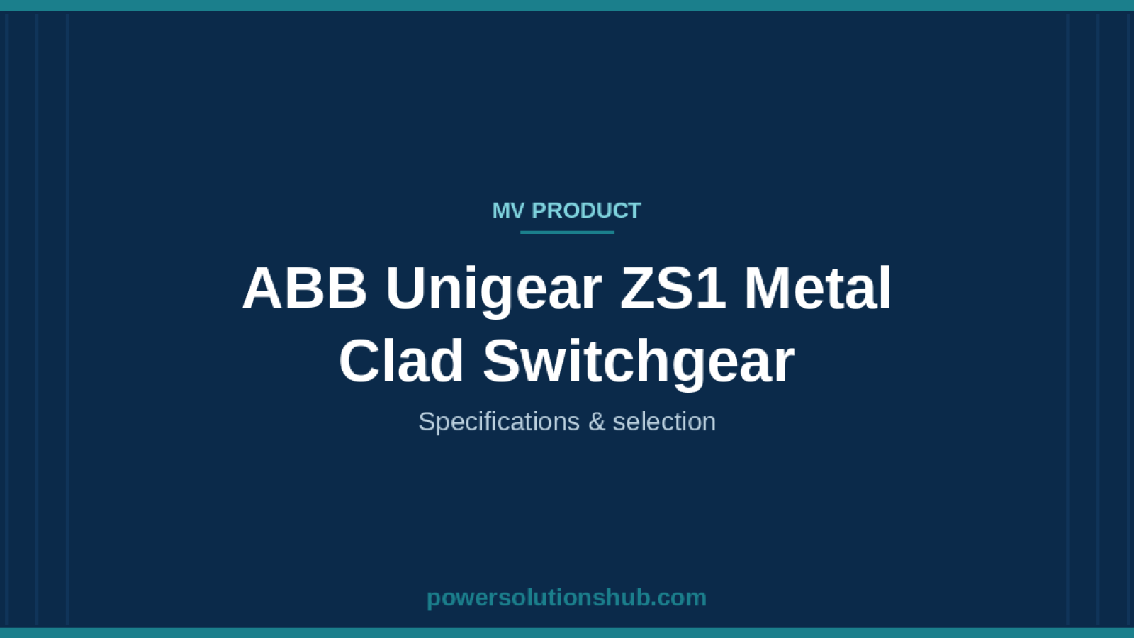 ABB Unigear ZS1 Metal Clad Switchgear