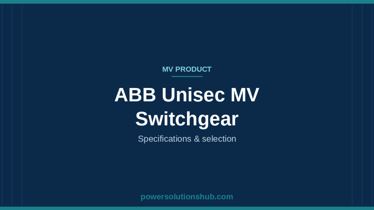ABB Unisec MV Switchgear