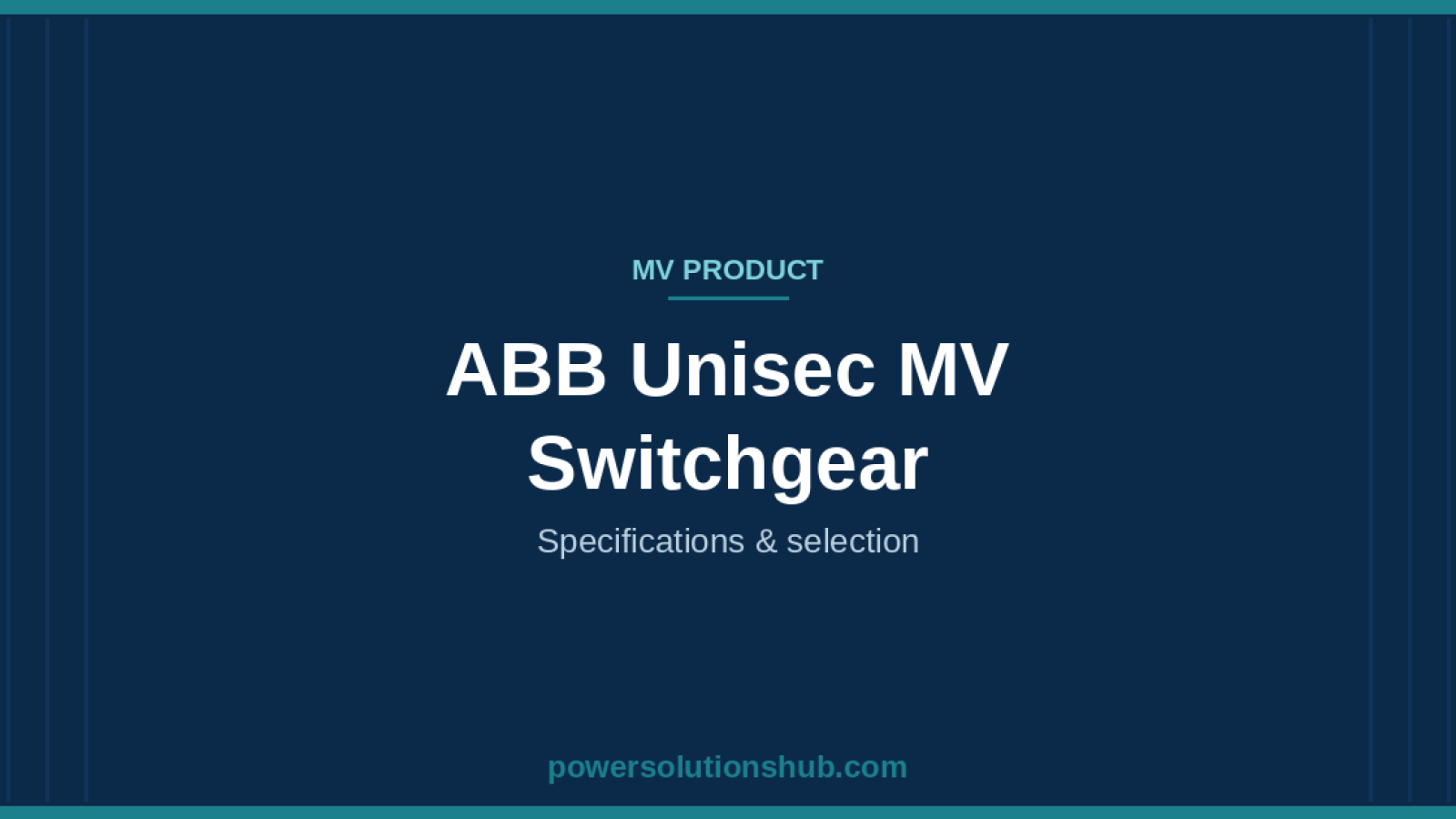 ABB Unisec MV Switchgear