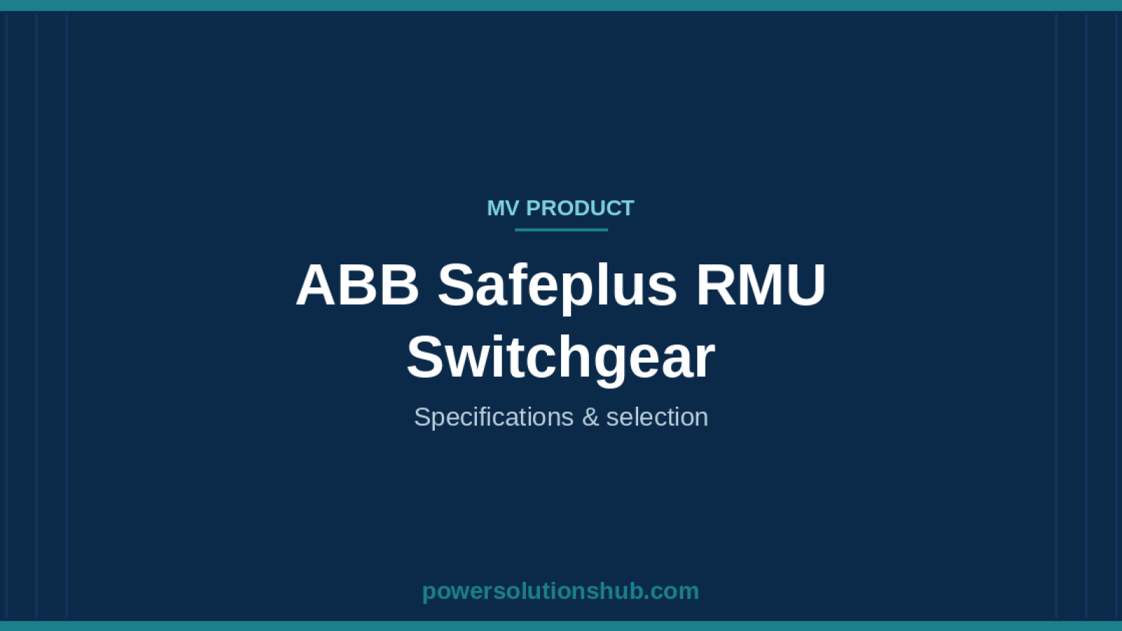 ABB Safeplus RMU Switchgear