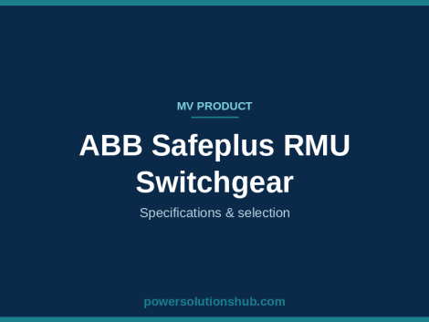 ABB Safeplus RMU Switchgear